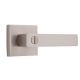 Square Brushed Nickel Privacy Lever 24.00010.BN | TASORO PRODUCTS - DOOR LEVERS