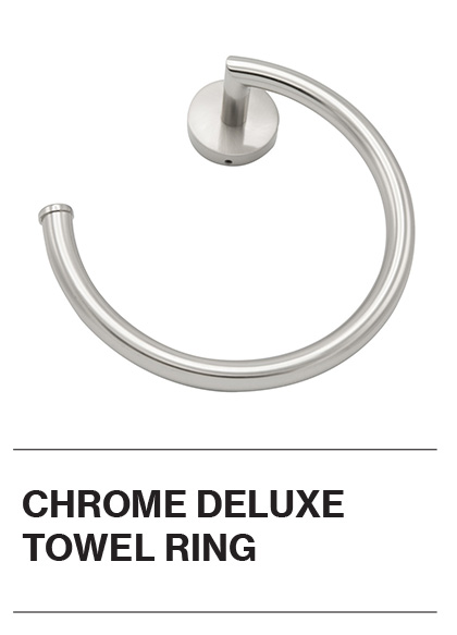 Chrome Deluxe Towel Ring
